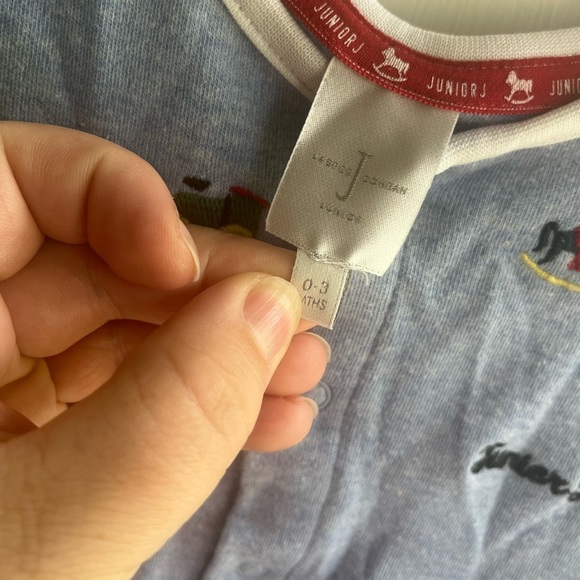 Junior J‎ Baby Boys Blue Embroidered Button Up Sleeper 0-3 Months - Picture 4 of 4